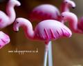Flamingo cake pops, £4 ea Flamingo cake pops, £4 ea