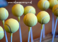 Tennis ball cake pops, £3 ea Tennis ball cake pops, £3 ea
