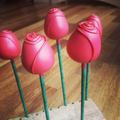 Rose cake pops, £3 ea Rose cake pops, £3 ea